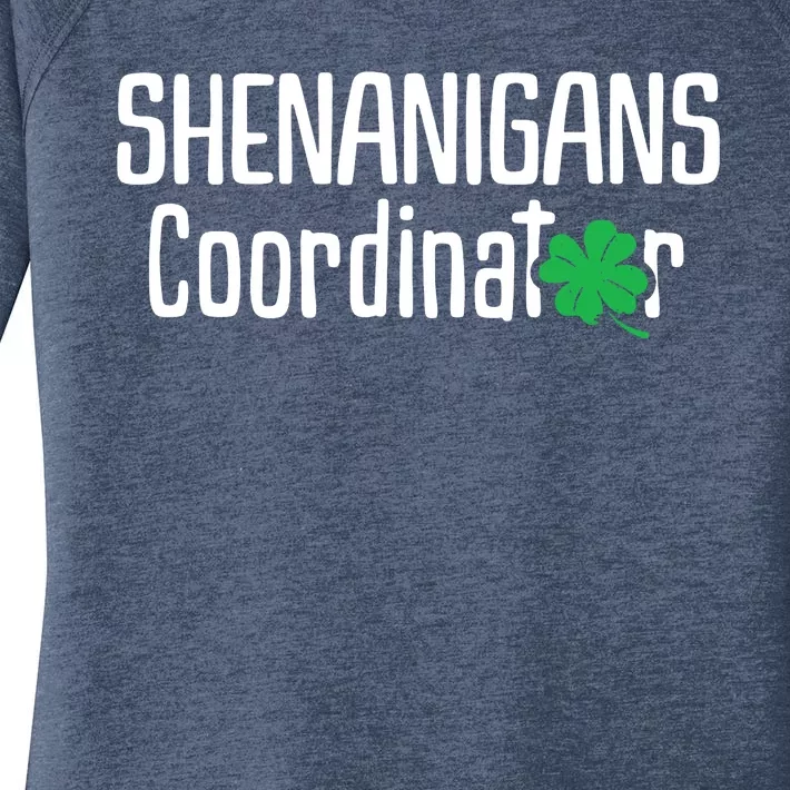 Shenanigans Coordinator St Patrick's Day Women's Perfect Tri Tunic Long Sleeve Shirt