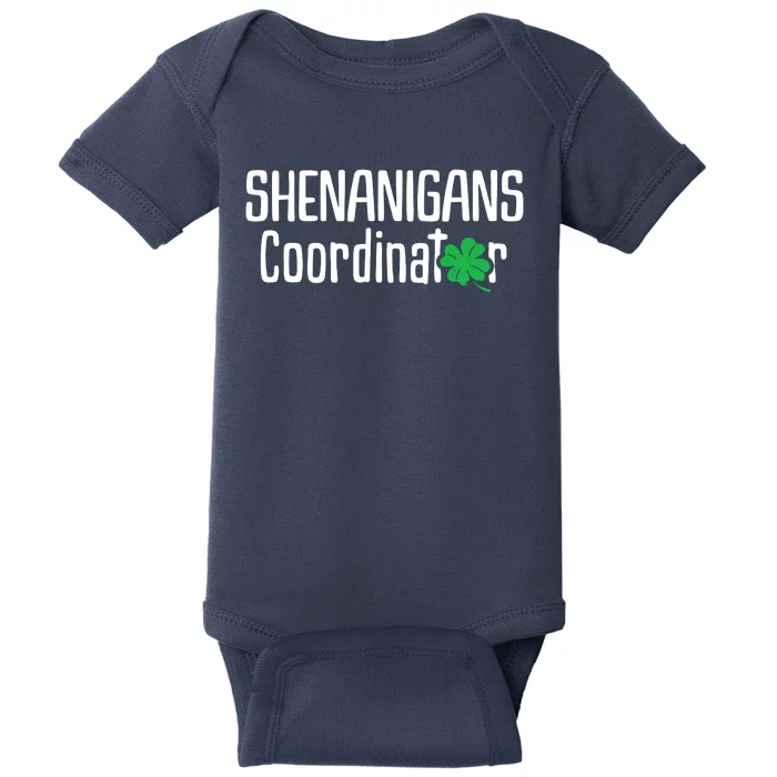 Shenanigans Coordinator St Patrick's Day Baby Bodysuit