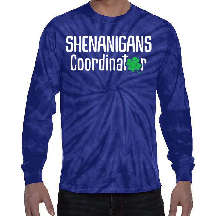 Shenanigans Coordinator St Patrick's Day Tie-Dye Long Sleeve Shirt