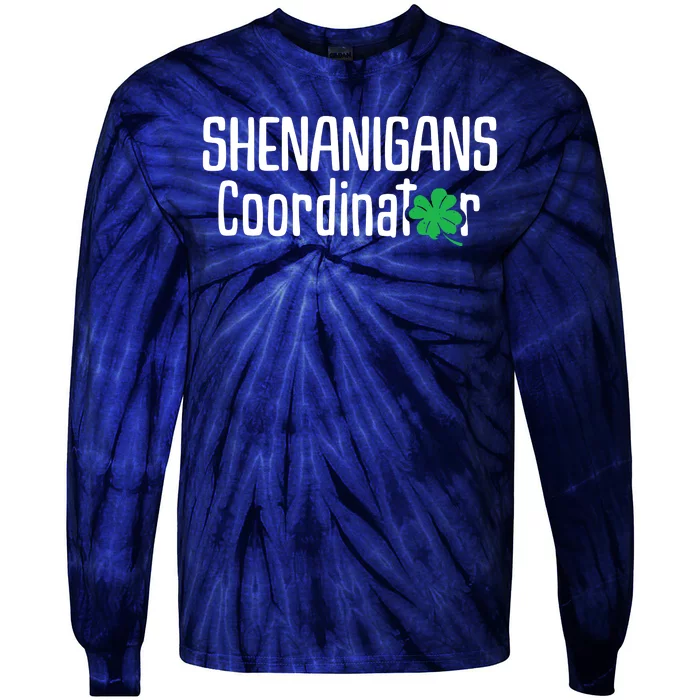 Shenanigans Coordinator St Patrick's Day Tie-Dye Long Sleeve Shirt