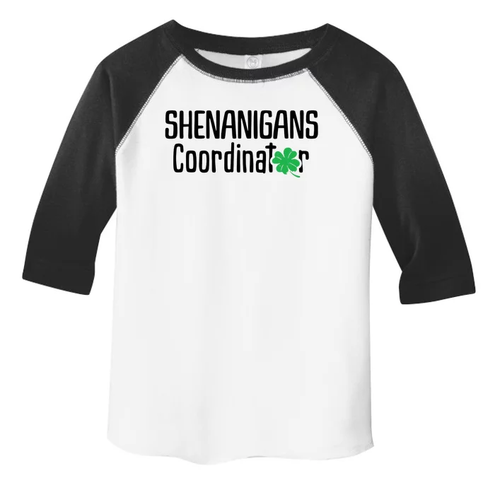 Shenanigans Coordinator St Patrick's Day Toddler Fine Jersey T-Shirt