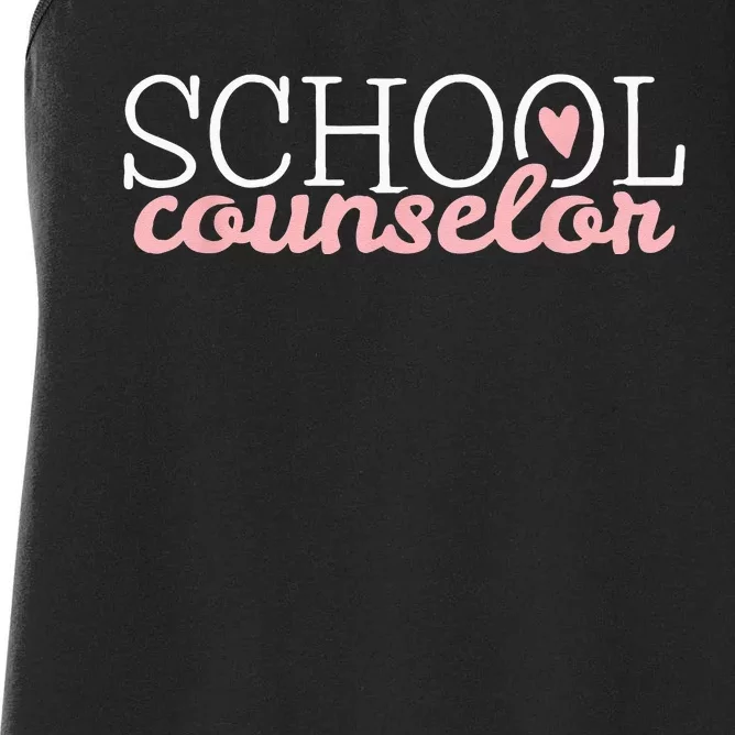 School Counselor Women's Racerback Tank