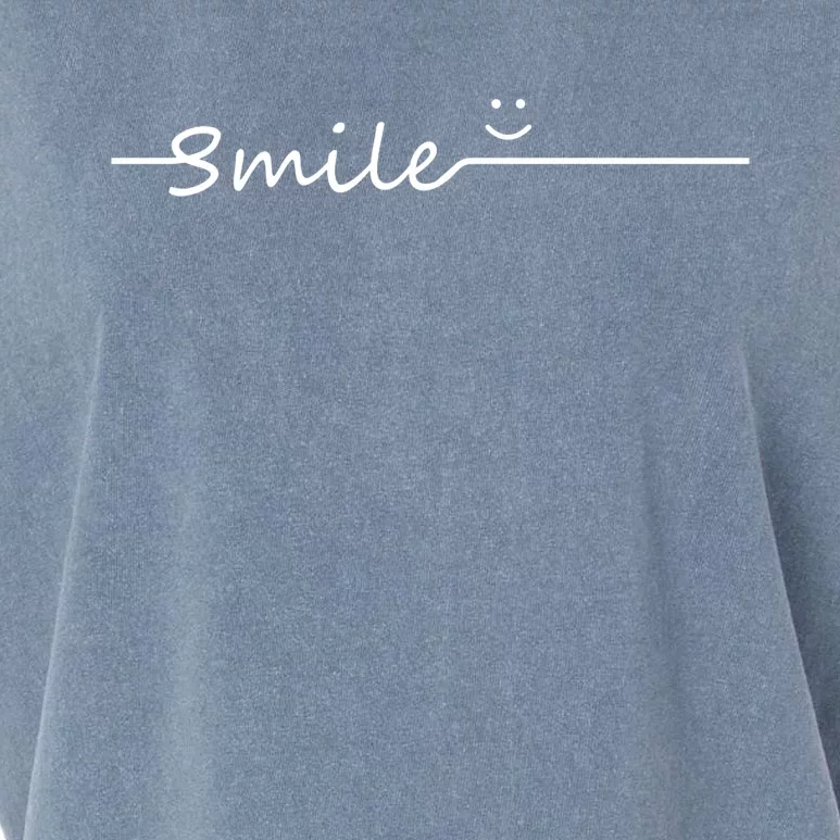 Smile Cute Smiley Face Gift Garment-Dyed Women's Muscle Tee