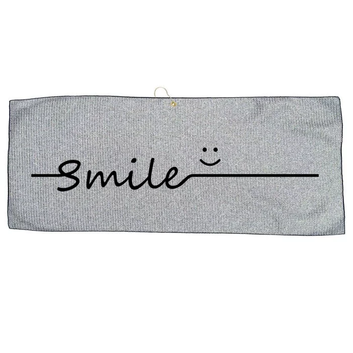 Smile Cute Smiley Face Gift Large Microfiber Waffle Golf Towel