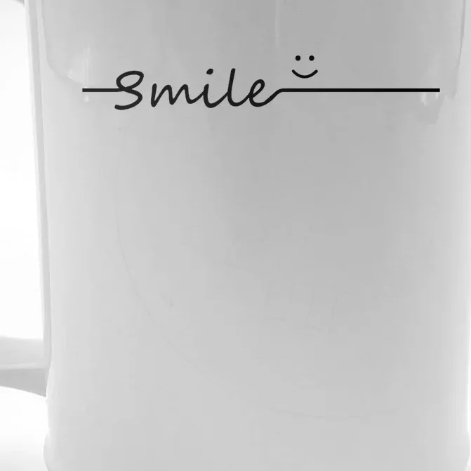 Smile Cute Smiley Face Gift Front & Back Beer Stein