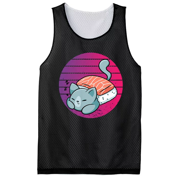 Sashimi Cat Mesh Reversible Basketball Jersey Tank