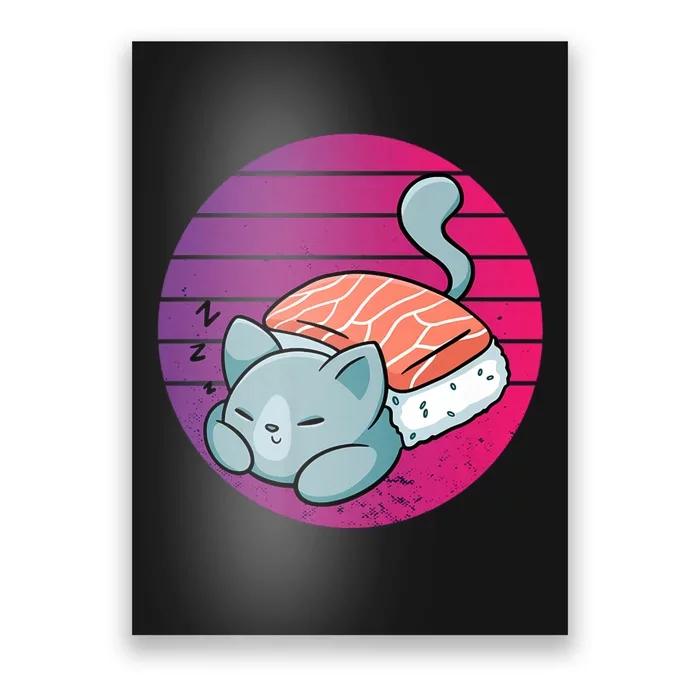 Sashimi Cat Poster