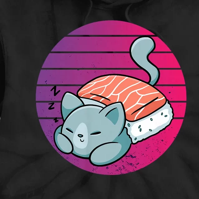 Sashimi Cat Tie Dye Hoodie