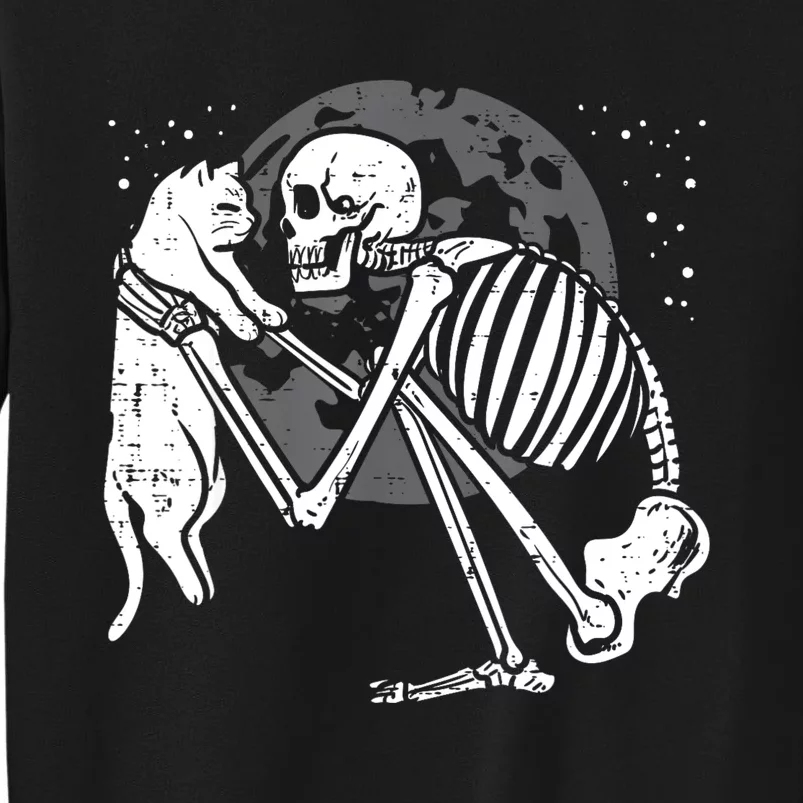 Skeleton Cat Skull Kitty Cute Goth Halloween Sweatshirt