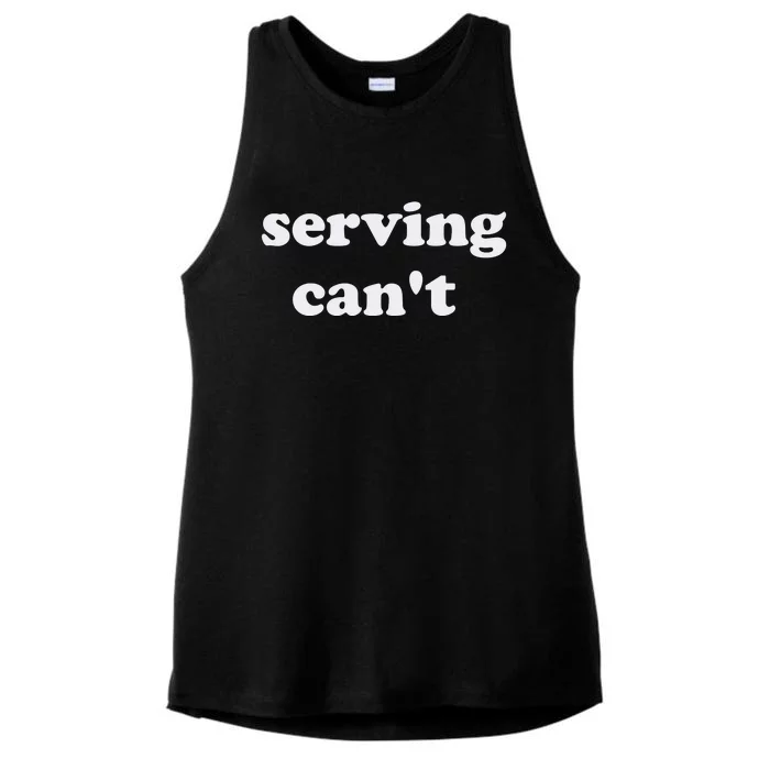 Serving CanT Ladies Tri-Blend Wicking Tank