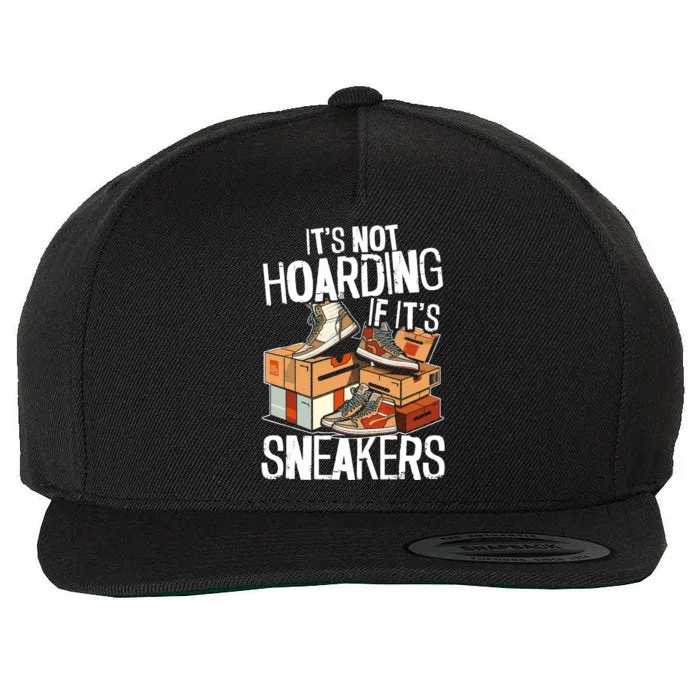 Shoe Collector Sneakerhead Shoe Lover I Love Sneakers Wool Snapback Cap