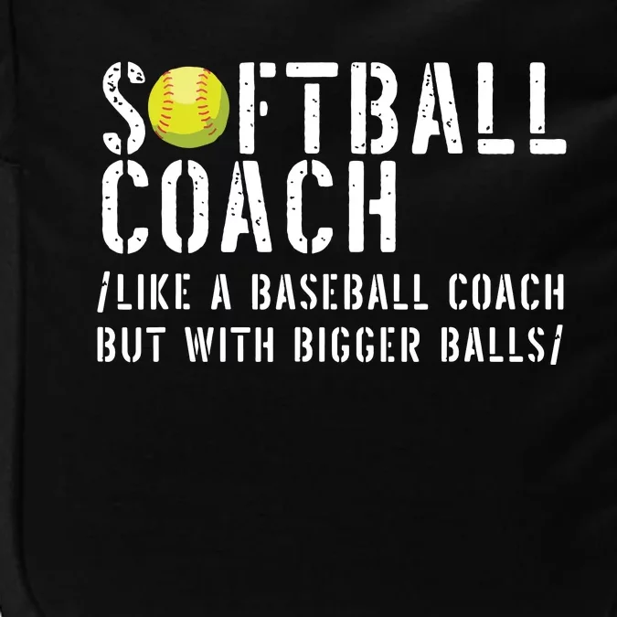 Softball Coach Shirts Softball Dad For Men Softball Coach Impact Tech Backpack