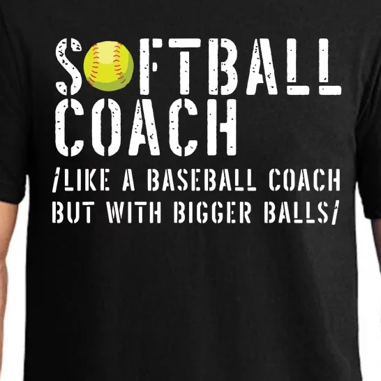 Softball Coach Shirts Softball Dad For Men Softball Coach Pajama Set