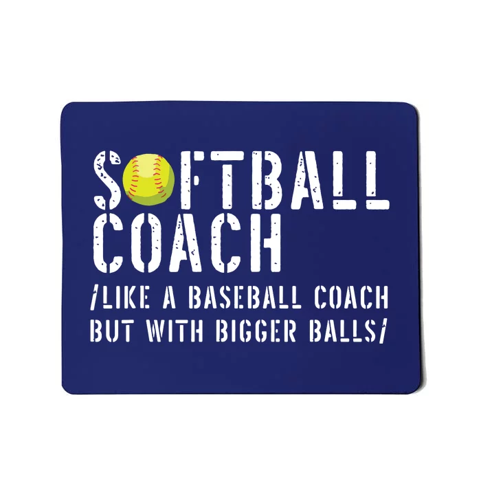 Softball Coach Shirts Softball Dad For Men Softball Coach Mousepad