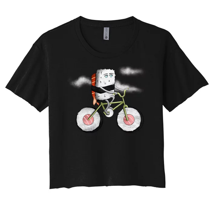 Sushi Cycling Women's Crop Top Tee