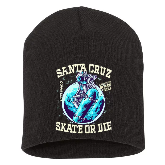 Santa Cruz Skateboard Retro Vintage Street Wear Astronaut Short Acrylic Beanie