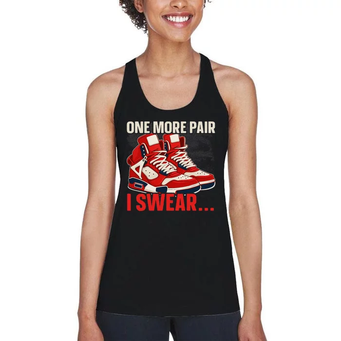 Shoe Collector Sneakerhead Shoe Lover I Love Sneakers Women's Racerback Tank