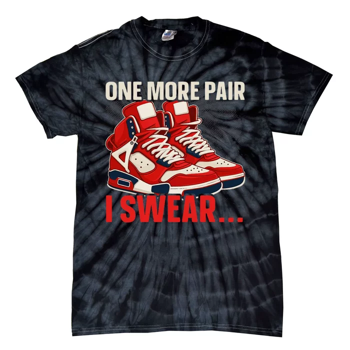 Shoe Collector Sneakerhead Shoe Lover I Love Sneakers Tie-Dye T-Shirt