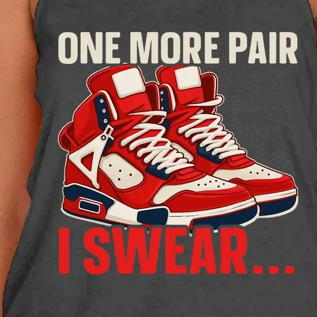 Shoe Collector Sneakerhead Shoe Lover I Love Sneakers Women's Knotted Racerback Tank