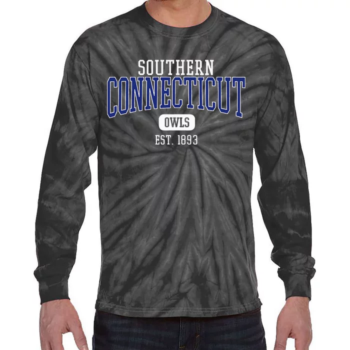 Southern C.O.N..N.E.C.T.I.C.U.T State O.W.L.S Est. Date Tie-Dye Long Sleeve Shirt