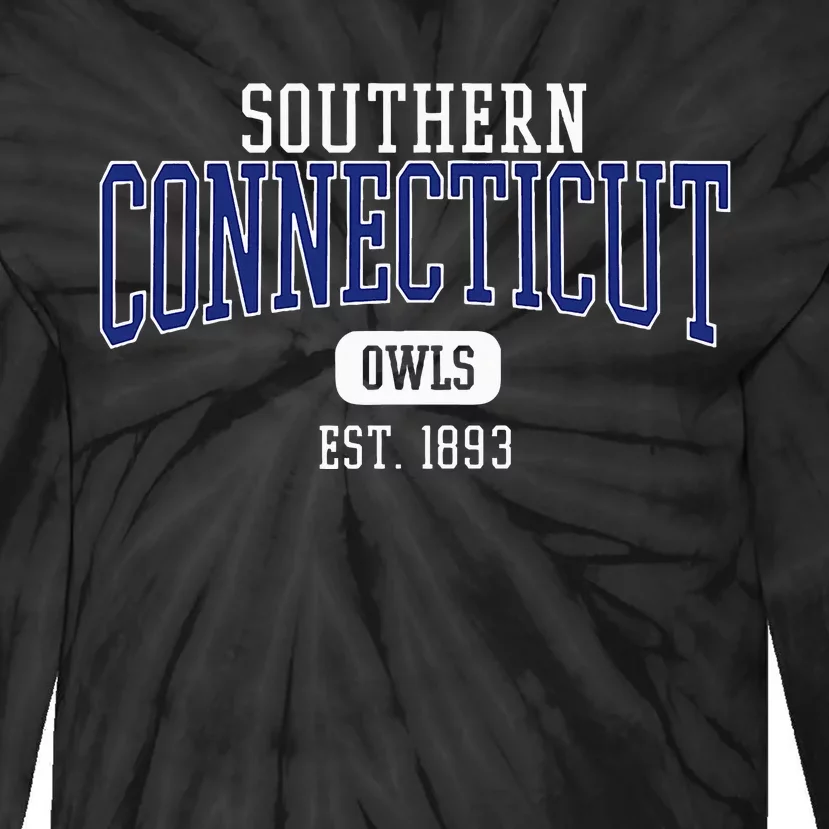 Southern C.O.N..N.E.C.T.I.C.U.T State O.W.L.S Est. Date Tie-Dye Long Sleeve Shirt