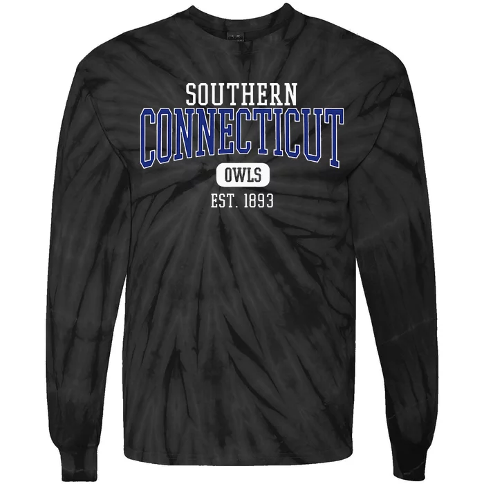 Southern C.O.N..N.E.C.T.I.C.U.T State O.W.L.S Est. Date Tie-Dye Long Sleeve Shirt