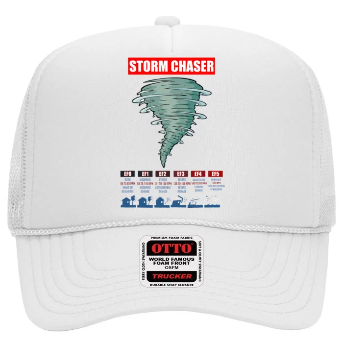 Storm Chaser Stormchaser Tornado Classes Storm Chaser High Crown Mesh Trucker Hat