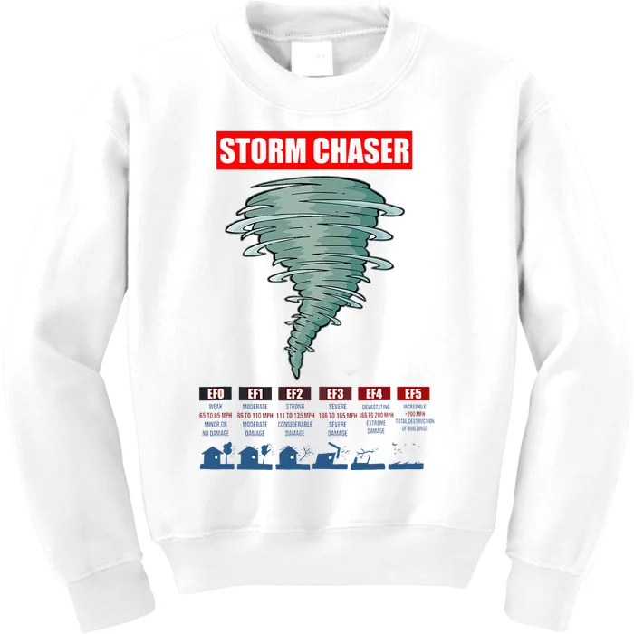 Storm Chaser Stormchaser Tornado Classes Storm Chaser Kids Sweatshirt