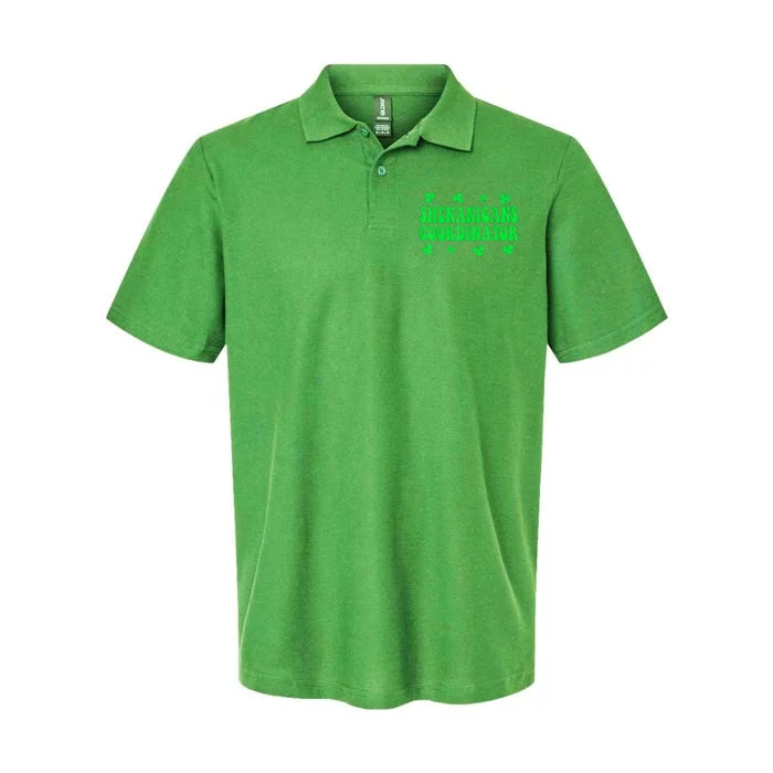 Shenanigans Coordinator Shirt Wo St Patricks Day Teacher Softstyle Adult Sport Polo