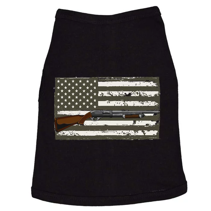 Sporting Clays Skeet USA Flag Clay Target Shooting Doggie Tank