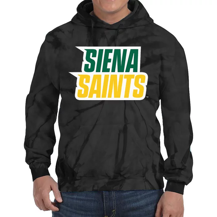 Siena College Saints New Stacked Type Tie Dye Hoodie