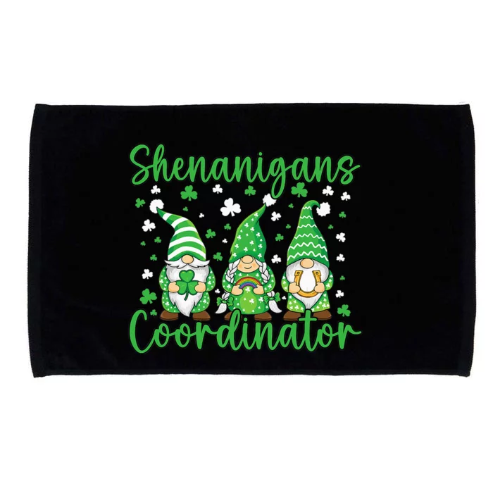 Shenanigans Coordinator St Patricks Day Shamrock Irish Tee Microfiber Hand Towel