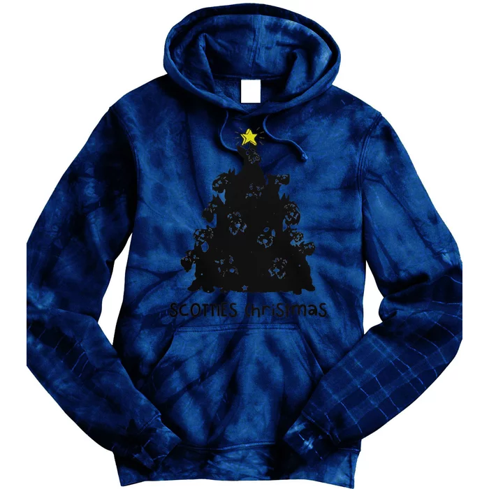 Scotties Christmas Tie Dye Hoodie