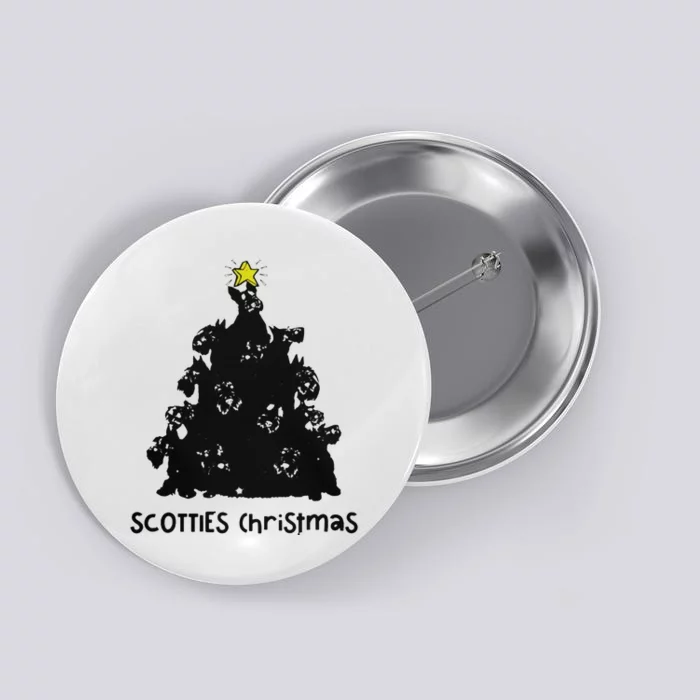 Scotties Christmas Button