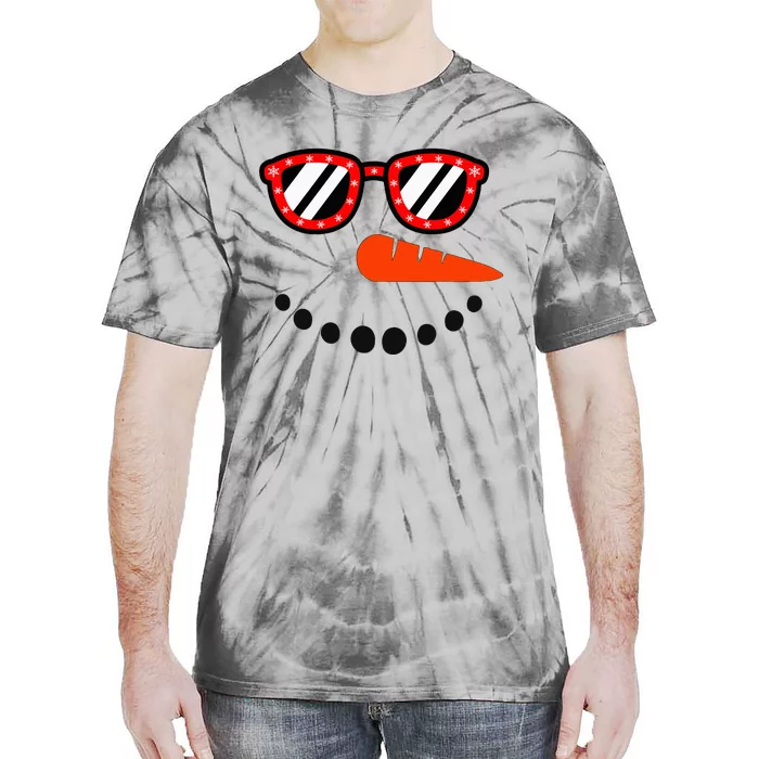 Snowman Christmas Snowman Tie-Dye T-Shirt