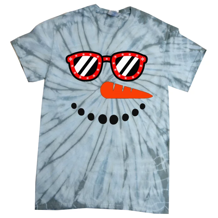 Snowman Christmas Snowman Tie-Dye T-Shirt