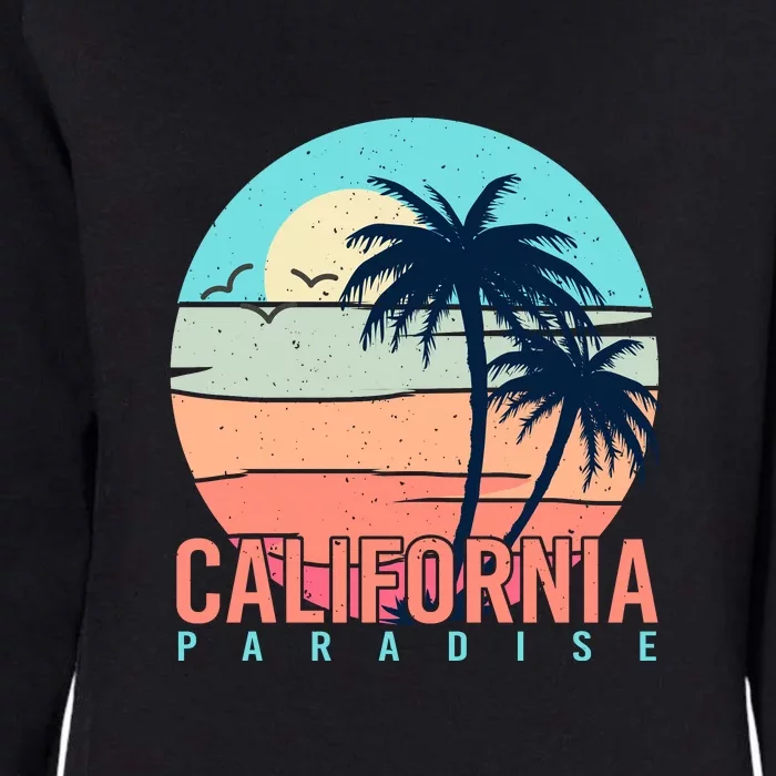 Surfing California Summer Paradise Palm Beach Gift Womens California Wash Sweatshirt