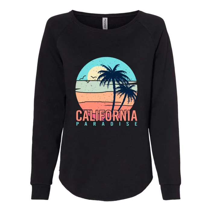 Surfing California Summer Paradise Palm Beach Gift Womens California Wash Sweatshirt