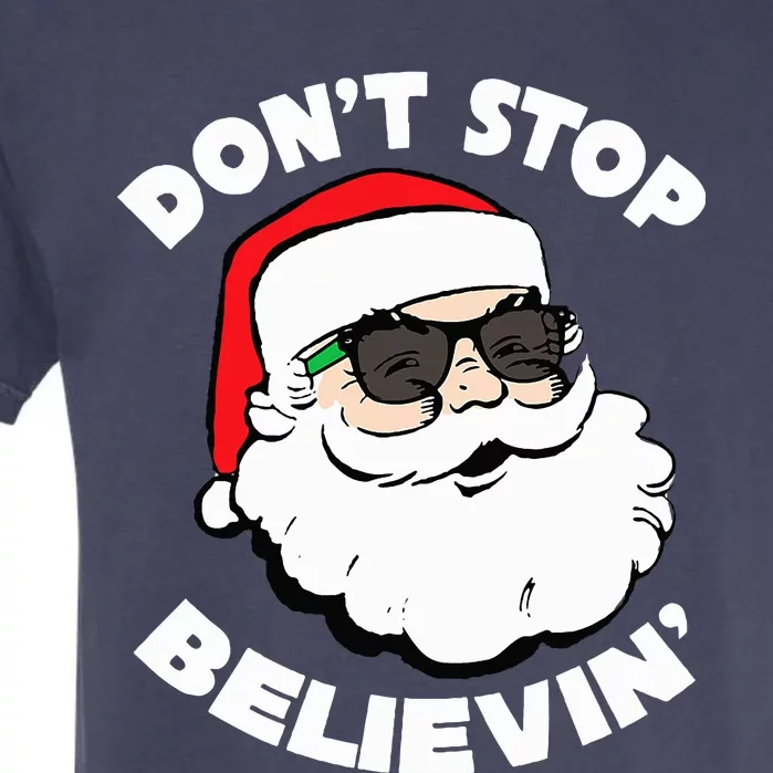 Santa Claus Sunglasses  Funny Santa Shades Christmas Santa Garment-Dyed Heavyweight T-Shirt