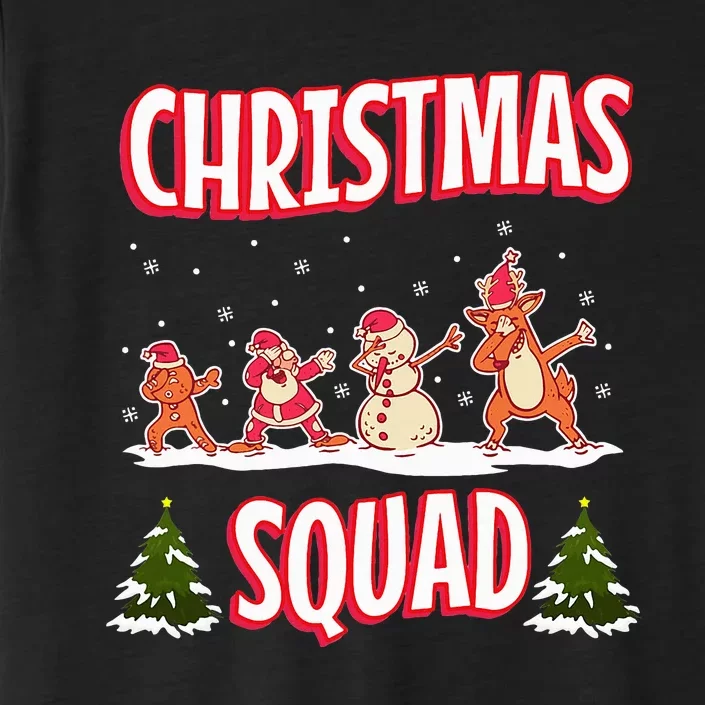 Snow Christmas Squad Santa Claus Gingerbread Frosty Snowman ChromaSoft Performance T-Shirt