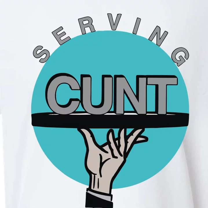 Serving Cunt Sueded Cloud Jersey T-Shirt