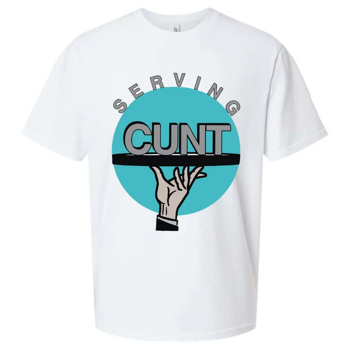 Serving Cunt Sueded Cloud Jersey T-Shirt