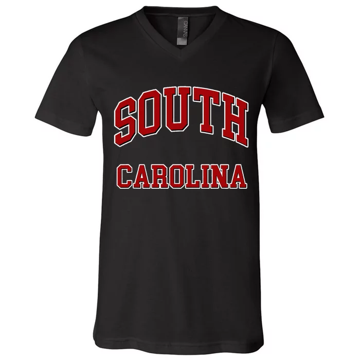 South Carolina Sc Throwback Design Print Classic V-Neck T-Shirt