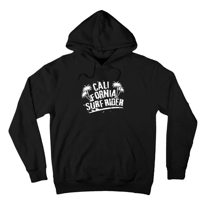 Surfing California Surf Rider Vintage Summer Gift Tall Hoodie