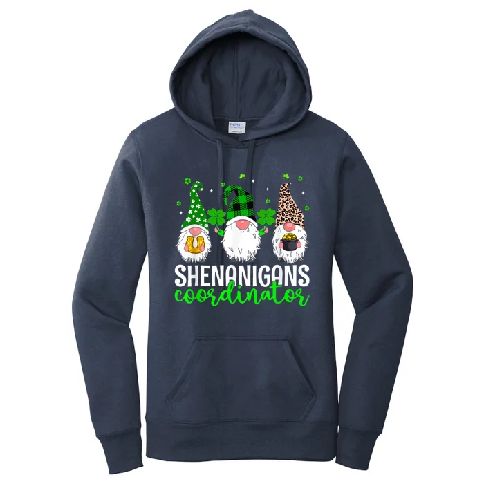 Shenanigans Coordinator St Patricks Day Gnomes Green Proud Women's Pullover Hoodie