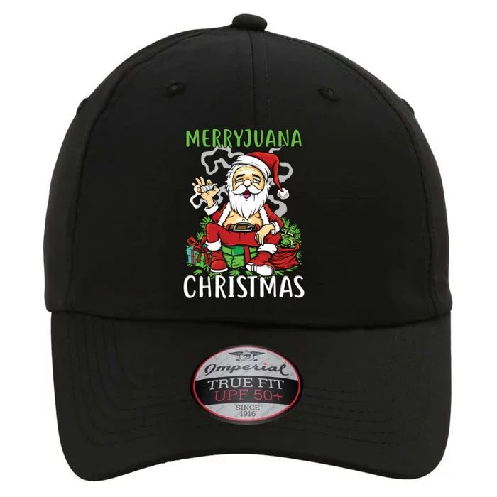 Santa Claus Smoking Weed Marryjuana Christmas 420 The Original Performance Cap