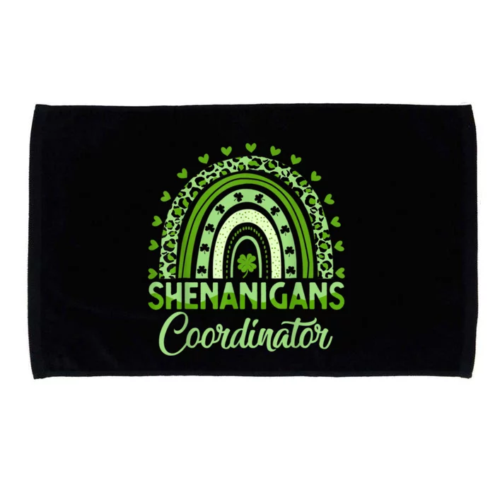 Shenanigans Coordinator St Patricks Day Rainbow Green Proud Microfiber Hand Towel