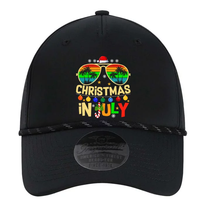 Santa Claus Sunglasses Beach Christmas In July Performance The Dyno Cap