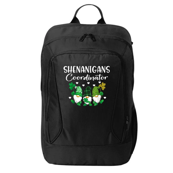 Shenanigans Coordinator St Patricks Day Gnomes Green Proud City Backpack