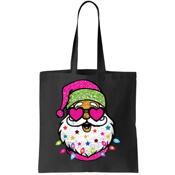 Santa Christams Santa With Sunglasses Tote Bag